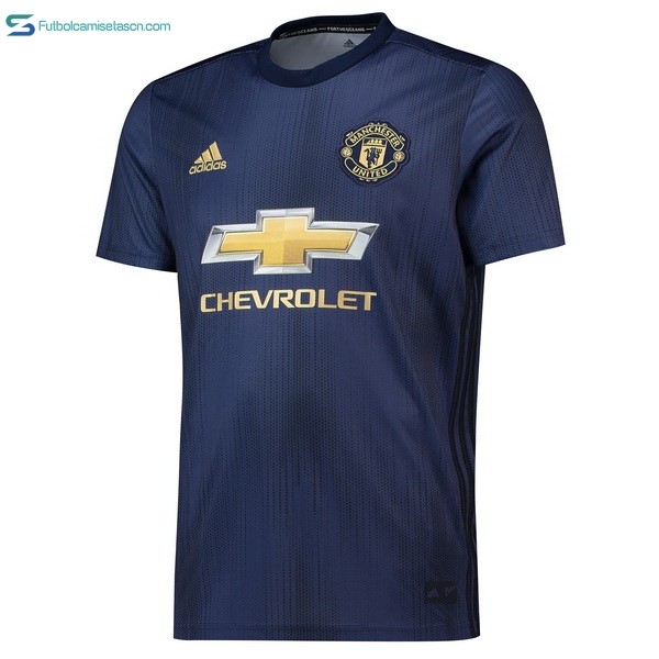 Tailandia Camiseta Manchester United 3ª 2018/19 Azul